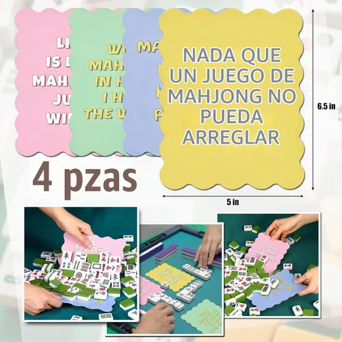 Vista 5 de American Mahjong - Juego de accesorios con tarjetas barajadoras, embrague
