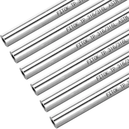 Vista 21 de Tubo sin costuras de acero inoxidable 316/316L 1" DE × 0.065" de pared × 40" de longitud. Tubo recocido ASTM A269 (1 pieza)