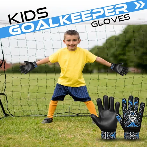 Vista 6 de BEAST RAGE Guantes de portero de fútbol, guantes de portero para niños y jóvenes, guantes de portero de fútbol con agarre fuerte, soporte de muñeca