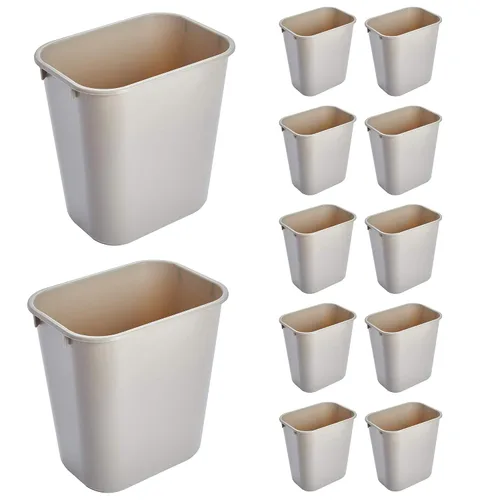Vista 12 de Rubbermaid Commercial Products - Basurero de escritorio de resina plástica Azul