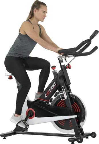 Vista 10 de EFITMENT Exercise Bike, Indoor Cycling Bike for Home Cardio, Low Noise Stationary Bikes with Adjustable Magnetic, LCD Monitor, Pulse Grips, Device