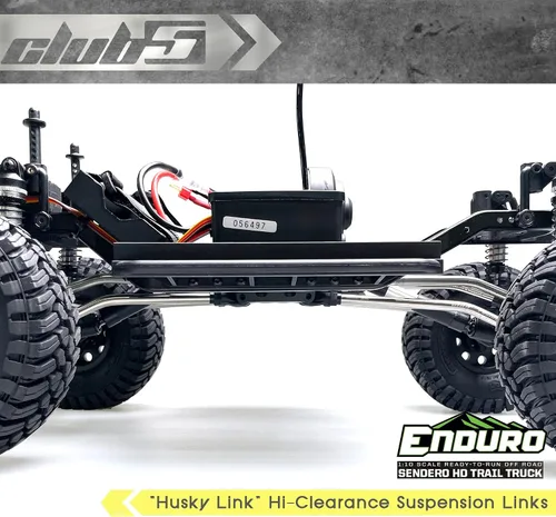 Vista 4 de 5 inHusky Link Hi-Clearance - Enlaces de suspensión para Element Enduro Sendero HD, color plateado