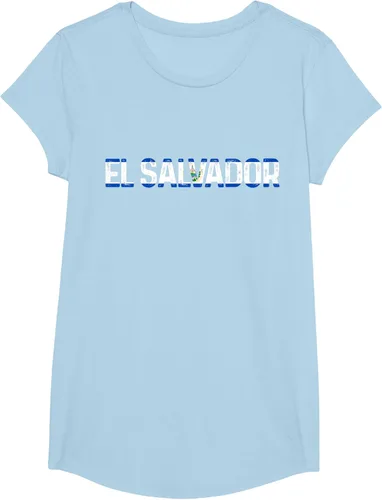 Vista 10 de Camiseta Vintage Pride con bandera salvadoreña de El Salvador, Negro