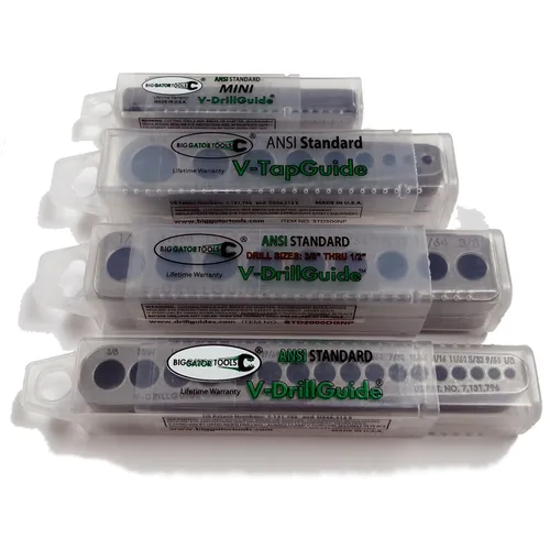 Vista 6 de Big Gator Tools BGT - Juego de 4 guías de precisión SAE + orificios numéricos, 4 unidades Blue Star Nutraceuticals