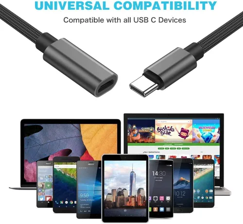 Vista 5 de Adaptador micro USB a USB C, (paquete de 2) Micro USB hembra a USB tipo C macho Conversor de carga rápida compatible con Samsung Galaxy S23 S22 S21