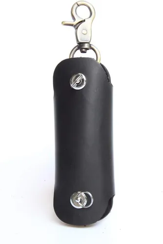 Vista 3 de Handmade Thick Cowhide Hook Small Key Bag Keycases key organizer Vintage
