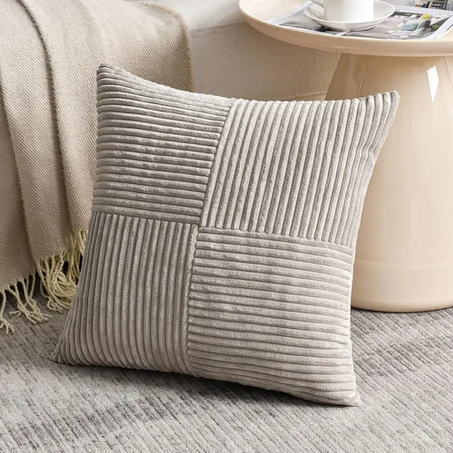 Vista 124 de Fancy Homi - Paquete de 2 fundas de almohada decorativas de color verde oliva pequeñas de 12 x 12 pulgadas para sala de estar, sofá, cama