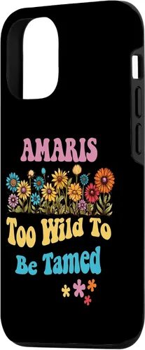 Vista 2 de Funda con nombre de AMARIS para iPhone 14 AMARIS con nombre de flores silvestres para niñas