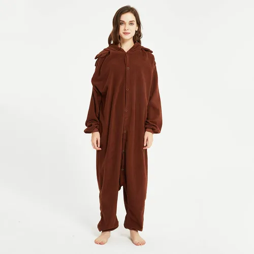 Vista 5 de III HHONS Animal Onesie Adult WomenMen Costume Pajamas Onesies Cosplay Sleepwear for Halloween