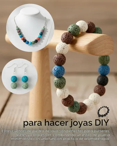 Vista 4 de sunyik Semi Precious Stone Loose Bead para fabricación de joyas Rainbow-4