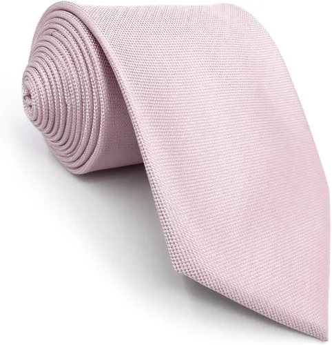Vista 64 de S&W SHLAX&WING Conjunto de corbata de color sólido y pañuelo de bolsillo para hombre