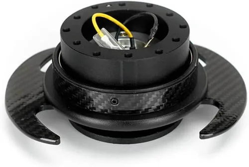 Vista 2 de NRG Innovations NRG-SRK-650CF-1 GEN 3.0 Kit de liberación rápida para volante de carreras Adaptador de buje de 6 agujeros Diseño de 6x70 y 6x74mm