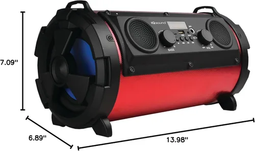 Vista 8 de Supersonic IQ Sound IQ-1525BT - Altavoces inalámbricos Bluetooth de 5 pulgadas + 2 pulgadas, sonido estéreo rico, radio FM, salida de 16 W, BT V4.0
