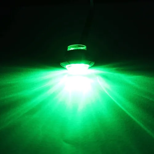 Vista 3 de Luces LED para barco marino impermeables (5 rojas + 5 verdes), luces de cortesía submarinas y de cubierta, 12V para yate, barco, pesca, pontón