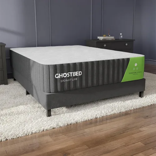 Vista 9 de GhostBed Signature Hybrid - Colchón individual de 12 pulgadas, espuma viscoelástica refrescante y cama híbrida de resortes interiores, comodidad