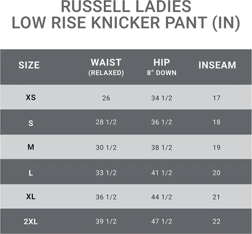 Vista 6 de Russell Athletic Women's Ladies Low Rise Knicker Length Softball Pant