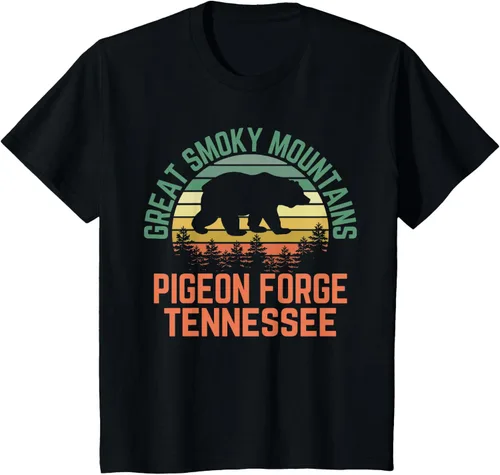 Vista 34 de Camiseta Pigeon Forge Great Smoky Mountains National Park Tennessee, Negro, S