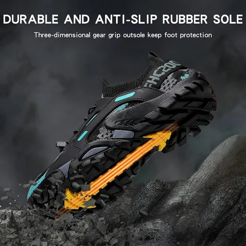 Vista 5 de Zapatos de agua para hombre y mujer, zapatos de senderismo para la playa, zapatos acuáticos antideslizantes, ligeros, transpirables, para caminar al