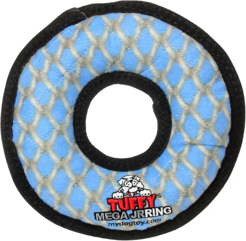 Vista 13 de TUFFY® Paquete de 2 juguetes de peluche ultra duraderos para perros Bone 2 eslabones de cadena de hueso azul
