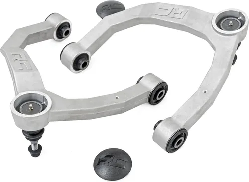 Vista 8 de Rough Country Brazos de control superiores forjados rojos para GM 1500-10018RED 2019-2024