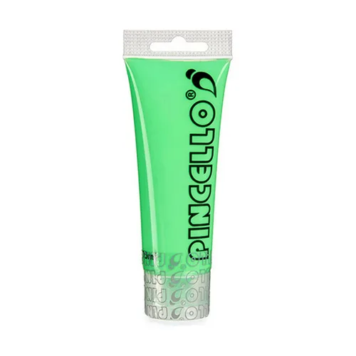 Vista 3 de Pintura acrílica Pincello Neon Verde 75 ml (12 Unidades)