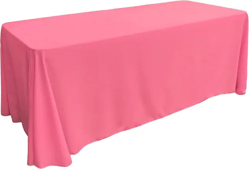 Vista 79 de LA Linen Mantel rectangular lavable de popelín de poliéster, resistente a las manchas y a las arrugas, cubierta de mesa 60x84, mantel de tela