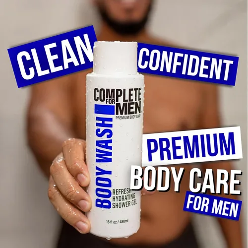 Vista 7 de Gel de ducha hidratante para hombres: Gel de baño para hombre sin sulfato, gel de ducha natural - Gel de ducha hidratante para todo