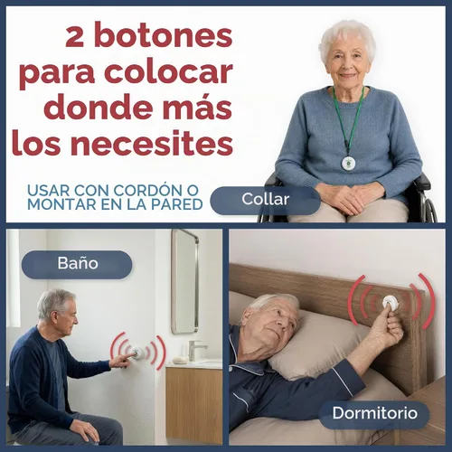 Vista 5 de Localizador inteligente inalámbrico con dos botones de llamada