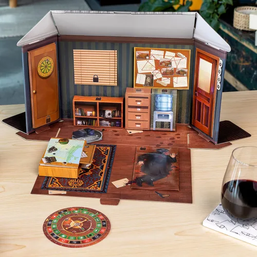 Vista 4 de ThinkFun Escape The Room: Murder in The Mafia - Atractivo juego de acertijos para mayores de 13 años Ideal para adolescentes y adultos