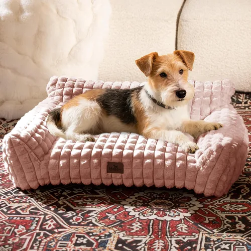 Vista 10 de Sofá cama para gatos con piel sintética de conejo esponjosa para Gris