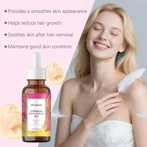 Vista 3 de Velare - Aceite de depilación Cyperus Rotundus, aceite natural para depilación (1 botella)