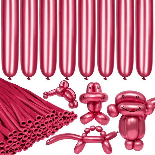 Vista 25 de LXZFCRG 260 Globos Negros Largos para Animales de Globo, 100pcs Globos para Torcer para Guirnalda de Globos Animales Modelado Cumpleaños Boda Fiesta