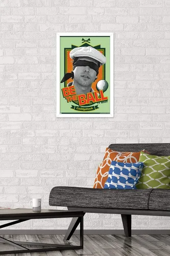 Vista 30 de Trends International Caddyshack - Póster de pared Be the Ball, 14.725 x 22.375 pulgadas, versión enmarcada de madera de granero