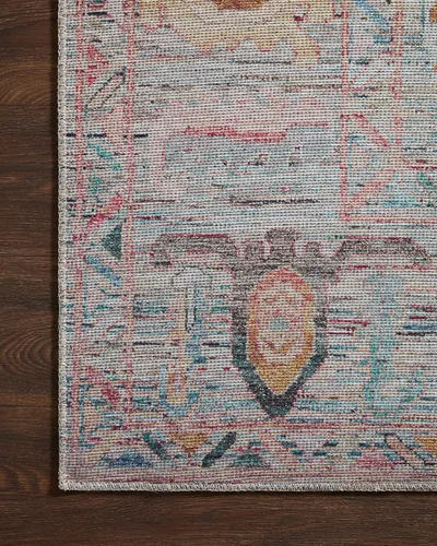 Vista 7 de Loloi Alfombra Elysium Multi/Fiesta de 7'-6" x 9'-6" ELY-05 Impreso aprox. 8x10 Sala de estar Comedor Dormitorio, Botánico, Viejo Mundo, Alfombra