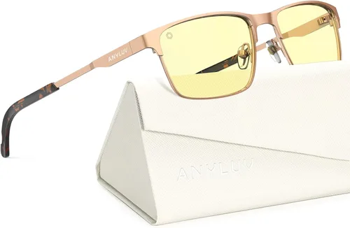Vista 20 de ANYLUV Blue Light Glasses for Men/Women, Lightweight Blue Light Blocking Glasses, Anti-Eye Strain Computer Glasses for Gaming