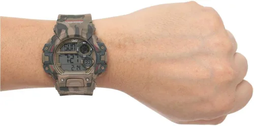 Vista 5 de Q&Q Reloj deportivo con cronógrafo digital grande para hombre, 5 alarmas