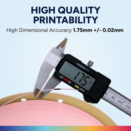 Vista 117 de OVERTURE - Filamento de ácido poliláctico (Easy PLA) para impresora 3D de 1.75 mm, bobina de cartón de 2.2 libras, precisión dimensional +/- 0.02
