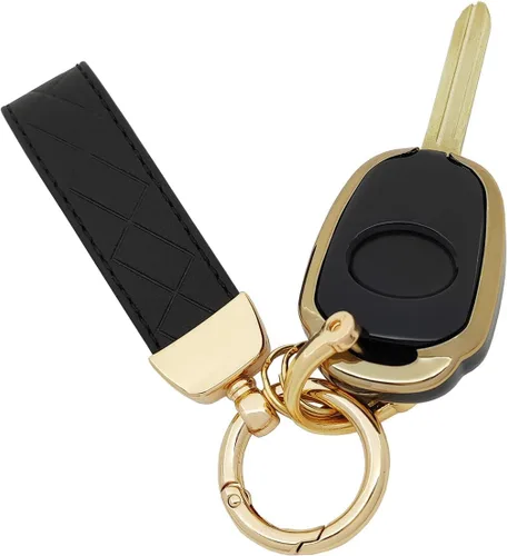 Vista 6 de Funda protectora de TPU para llavero compatible con Toyota Camry 2012-2017 2014-2017 Corolla Smart Remote Key Fob (negro)