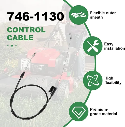 Vista 5 de Wadoy Cable de control 946-1130 compatible con MTD, Troy Bilt, Craftsman cortacésped de repuesto para 746-1130 cable de zona de motor 12av565q711