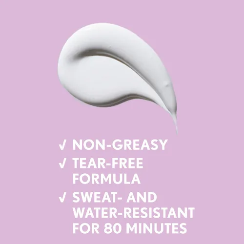 Vista 7 de Aveeno Baby Loción de protección solar mineral de óxido de zinc para pieles sensibles, amplio espectro SPF 50, sin desgarros, sudor y agua, sin