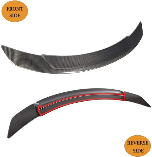 Vista 6 de Alerón de maletero compatible con Mercedes Benz Clase E W213 E200 E250 E300 E400 E43 E63 AMG Sedan 2017-2019 Factory Outlet Fibra de Carbono CF Tapa