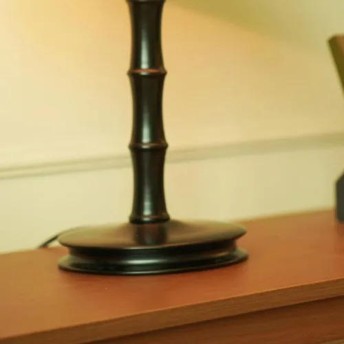 Vista 4 de Lamp for Desk Chinese Style Solid Wood Zen Study Room Atmosphere Lamp Master Bedroom Bedside Retro Table Lamp Desk Lamps for Home Office