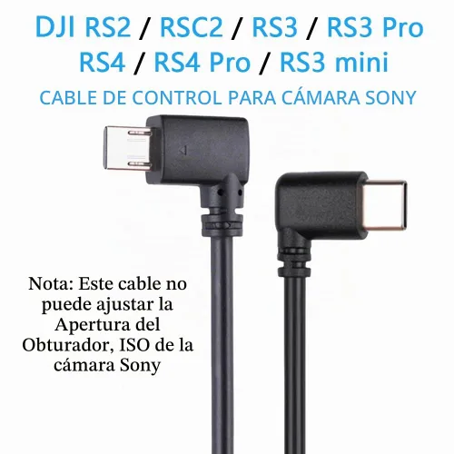 Vista 6 de Cable de control multi a USB tipo C para DJI Ronin RS4 RS3 pro Mini RS2