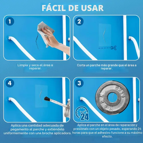 Vista 5 de Cemento de vinilo, pegamento de vinilo para inflables, adhesivo impermeable, cemento de PVC de alta resistencia para una variedad de forros