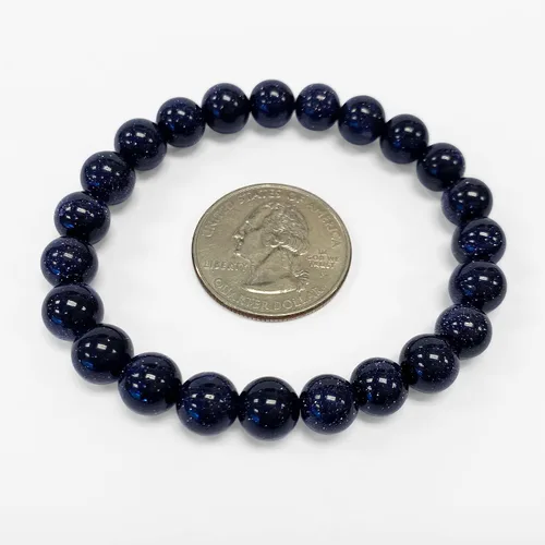 Vista 220 de Gem Avenue Handmade Round Bead Stretch Bracelet Unisex Natural Stone Beaded Jewelry for Men & Women, Elastic Wristband for Daily Wear