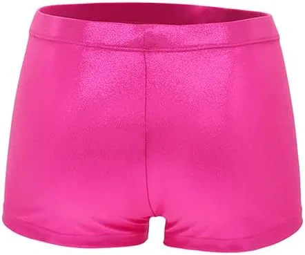 Vista 4 de Aosva 2 pantalones cortos de gimnasia para niñas de 2 a 14 años