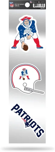 Vista 31 de Rico Industries Juego de calcomanías retro de fútbol americano de la NFL