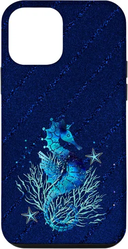 Vista 16 de Turquoise Seahorse Ocean Background Case for iPhone 17