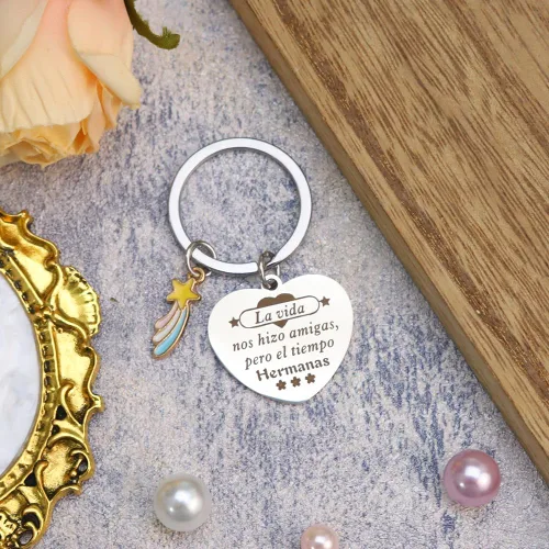 Vista 6 de Llavero de amistad, regalos de Amiga para mujer, mejor amiga, regalos de cumpleaños para mujeres, amigas, regalos de amistad para mujeres, amigos
