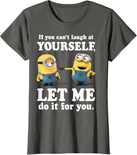 Vista 9 de Camiseta gráfica de Minions de Mi villano favorito: Ríete de ti mismo Negro